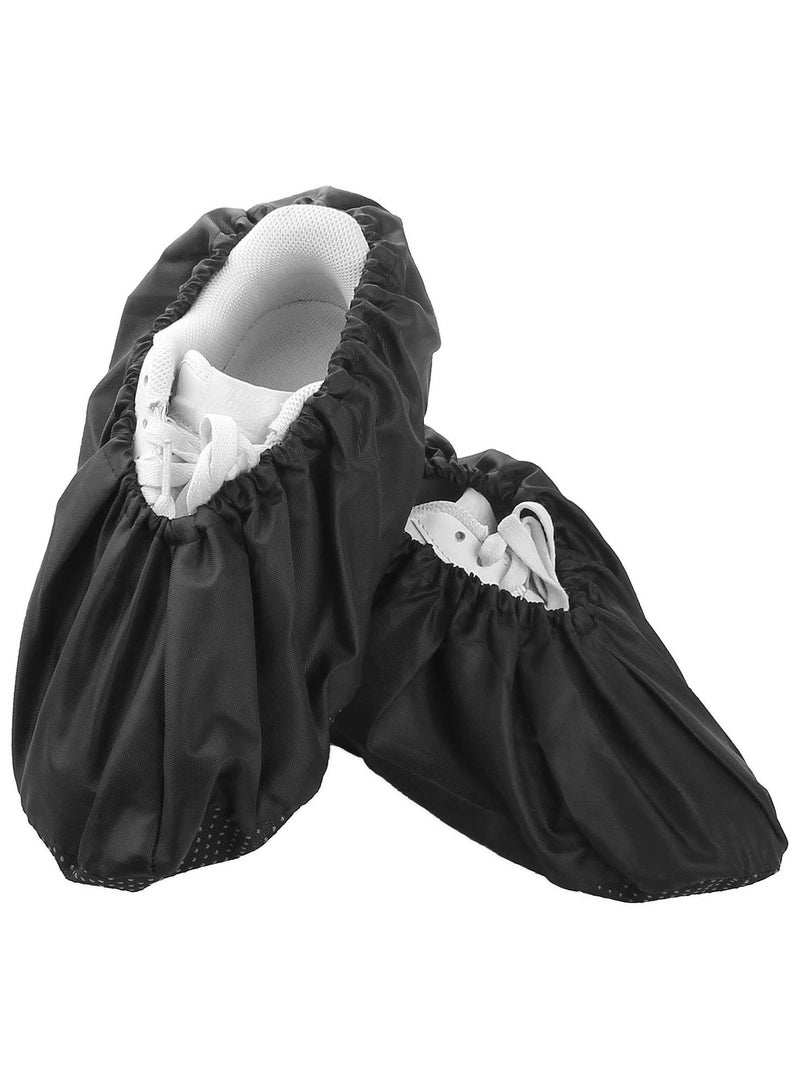 3 Pairs Reusable Waterproof Shoe Covers, Non-Slip One Size Fit Shoe Protectors, Dust & Rain Resistant, Easy to Clean – Black - Image 2